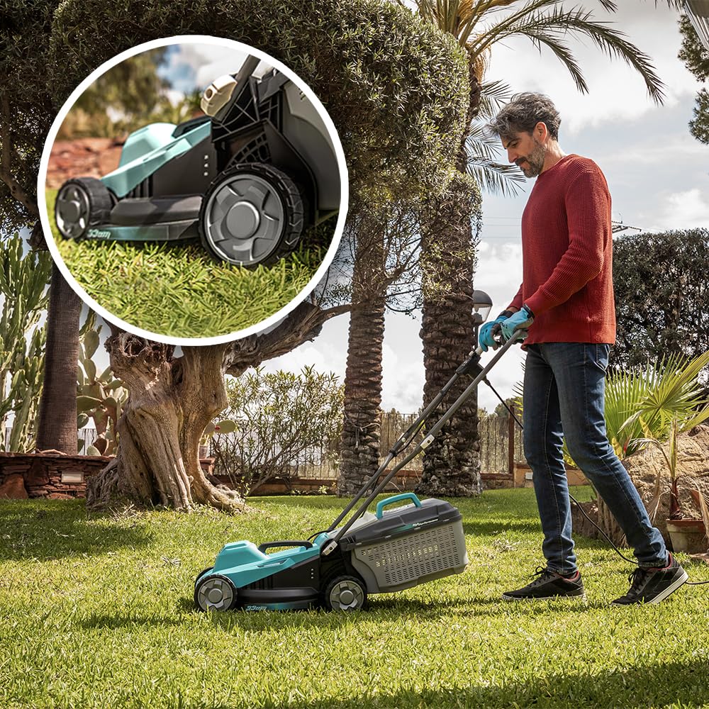 Cecotec Terrenator 330 Flex Tondeuse à Gazon à câble 1200 W Largeur de Coupe 33 cm