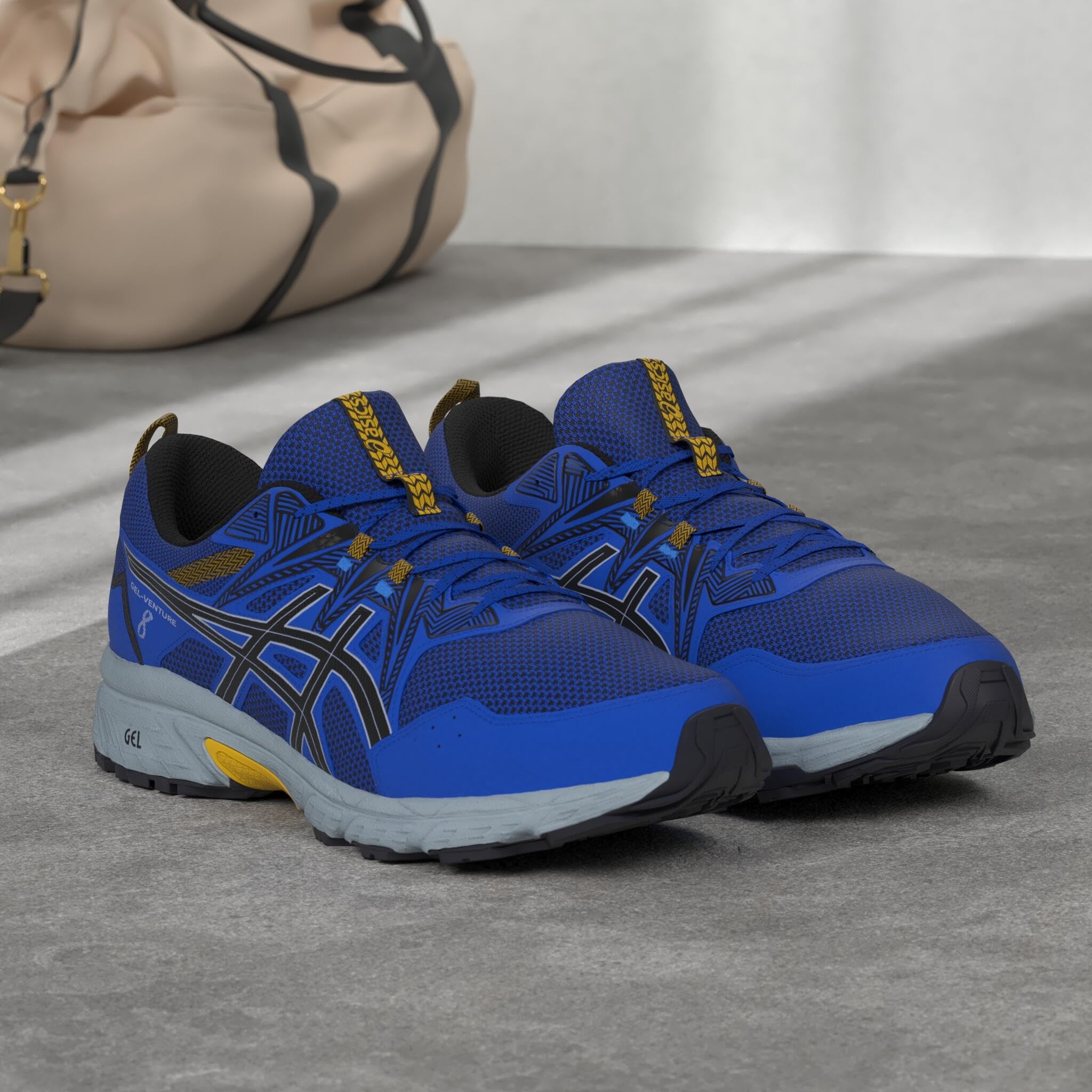 ASICS Gel-Venture 8 Mens Size 13 Monaco Blue Black Trail Running Shoes ASICS Men main image 3