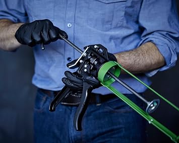 ZIP System Liquid Flash Cartridge Applicator - Professional-Grade Steel Frame Caulk Gun - 18:1 Thrust Ratio - Rotating Barrel Cartridge Applicator - 29 oz Cartridges