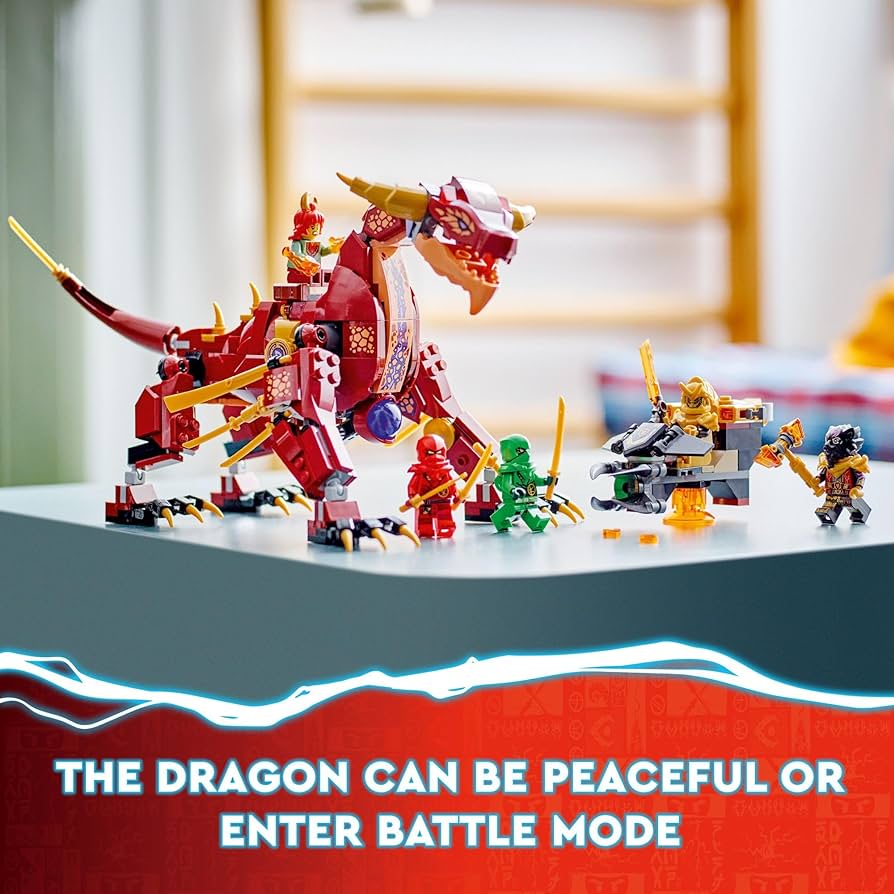 Amazon.com: LEGO NINJAGO Heatwave Transforming Lava Dragon 71793 Amazon.com: LEGO NINJAGO Heatwave Transforming Lava Dragon 71793