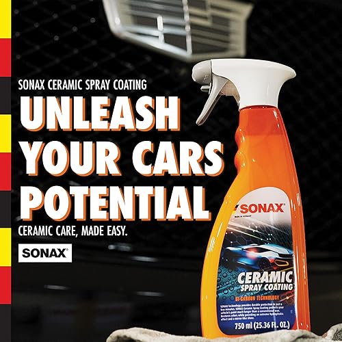 Miniatura 5 de SONAX Revestimiento en aerosol de cerámica 257400 | Tecnología cerámica duradera para alto brillo y protección | Hidrófobo para todas las