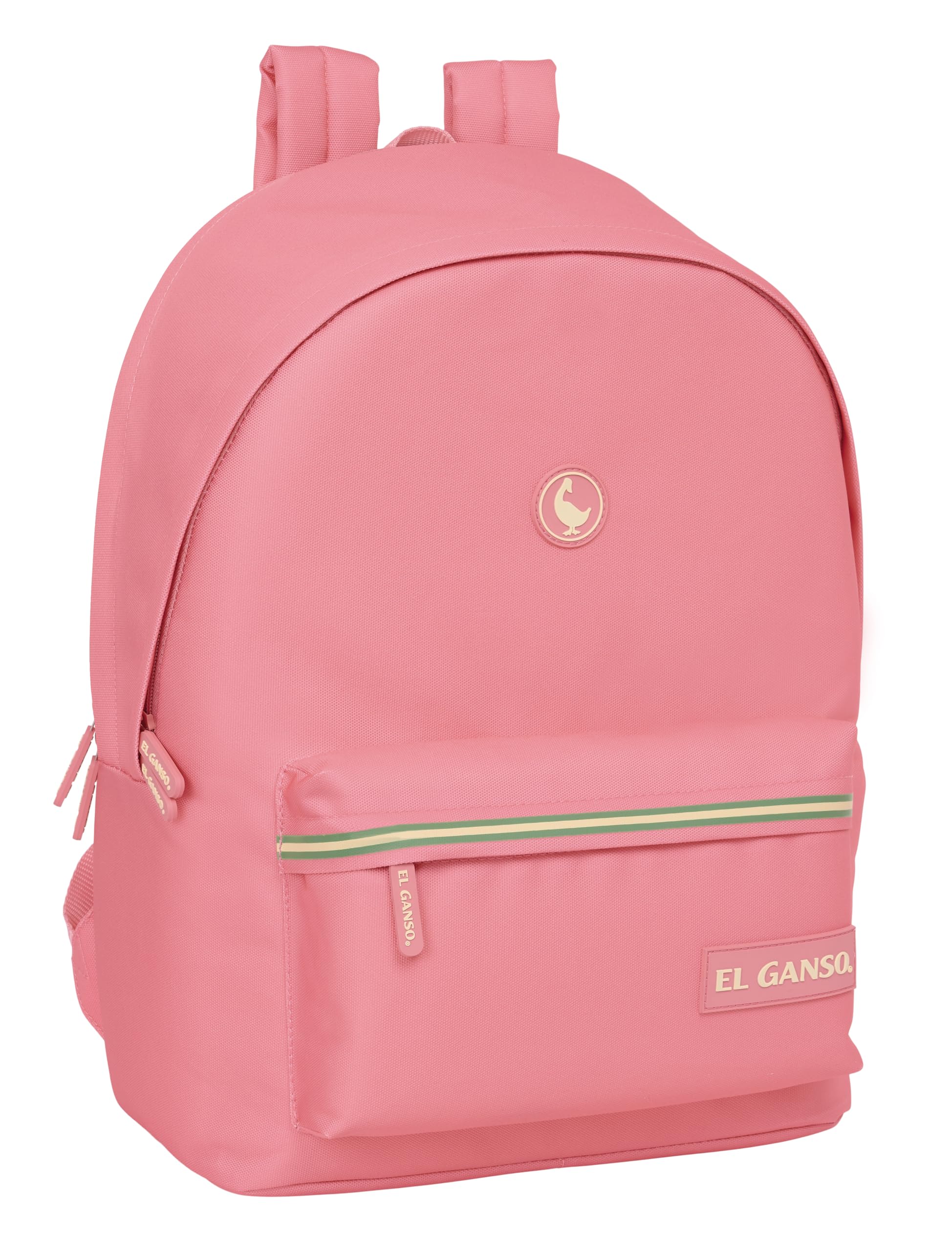 Safta EL GANSO BASICS – Laptop Backpack 15.6 Inch and USB, Ideal for Young People of Different Ages, Recycled Fabric, Comfortable and Versatile, Quality and Resistance, 31 x 18 x 44 cm, Marsala