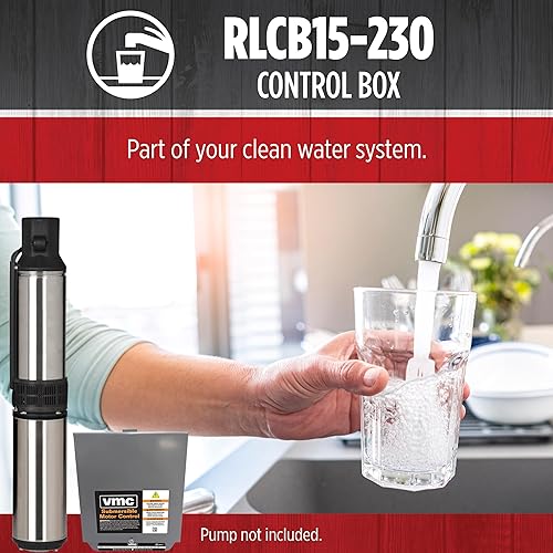 Miniatura 4 de Red Lion 640222 RLCB15-230 Caja de control de bomba de pozo VMC de 230 voltios, gris