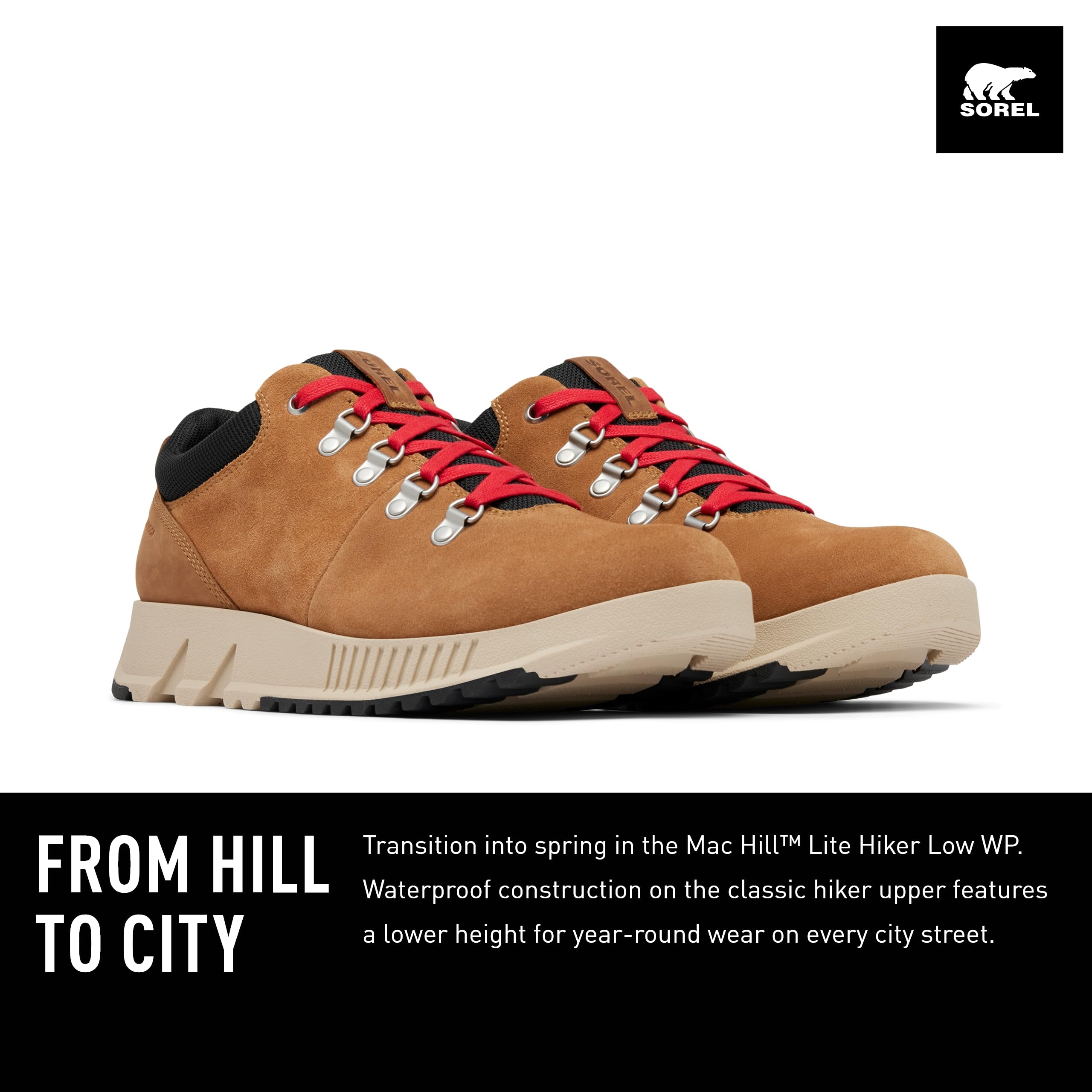 Sorel Mężczyźni Mac Hill Lite Hiker Niska WodoodpornośćModa — buty