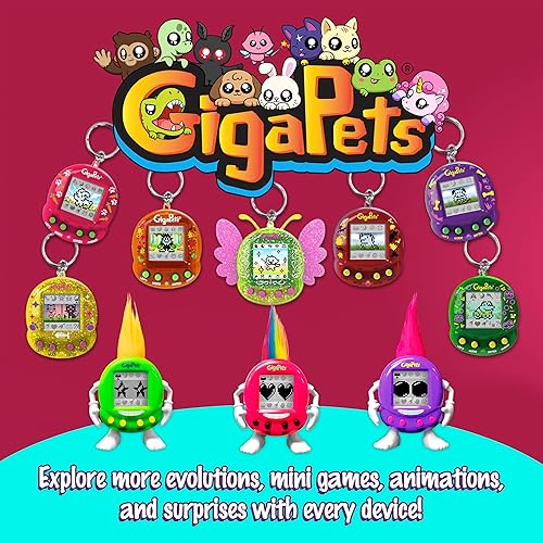 Miniatura 18 de Juguete de mascota virtual, 2ª edición mejorada con nueva aplicación, para niños de todas las edades Juguete nostálgico de los años 90, mascota 3D