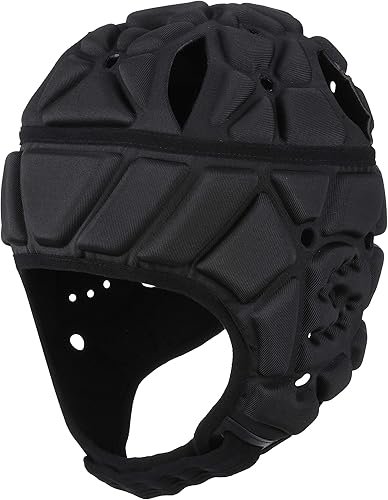 Surlim Casco suave con bandera de fútbol americano, casco de rugby, gorra de Scrum, casco de concha suave, casco de fútbol para jóvenes y adultos