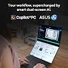 Laptop ASUS Zenbook Duo (2026), Doble pantalla táctil OLED 3K 14” 144Hz, Procesador Intel Core Ultra 9 386H, Gráficos Intel, 32GB RAM, 1TB SSD, Incluye funda y lápiz óptico, WiFi 7, Windows 11, Gris Moher 8