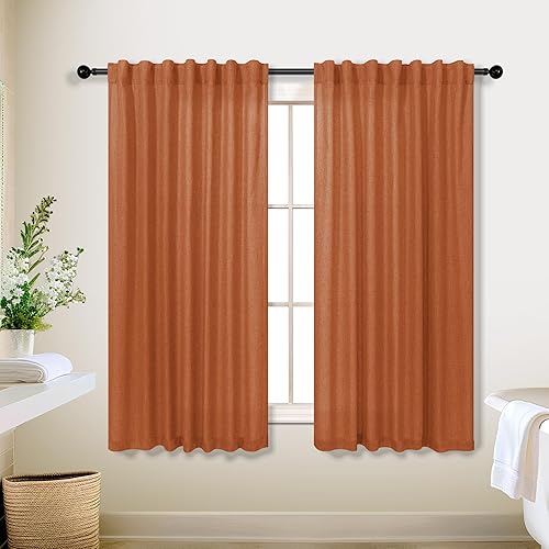Miniatura 246 de KOUFALL Cortinas transparentes de lino de 90 pulgadas, cortinas para Sala Modernas 2025 De Lino Elegantes, cortinas personalizadas con pestaña