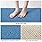 LuxStep Shower Mat Bathtub Mat,47x16 inch, Non-Slip Bath Mat with Drain, Quick Drying PVC Loofah Bathmat for Tub,Shower,Bathroom (Lake Blue)