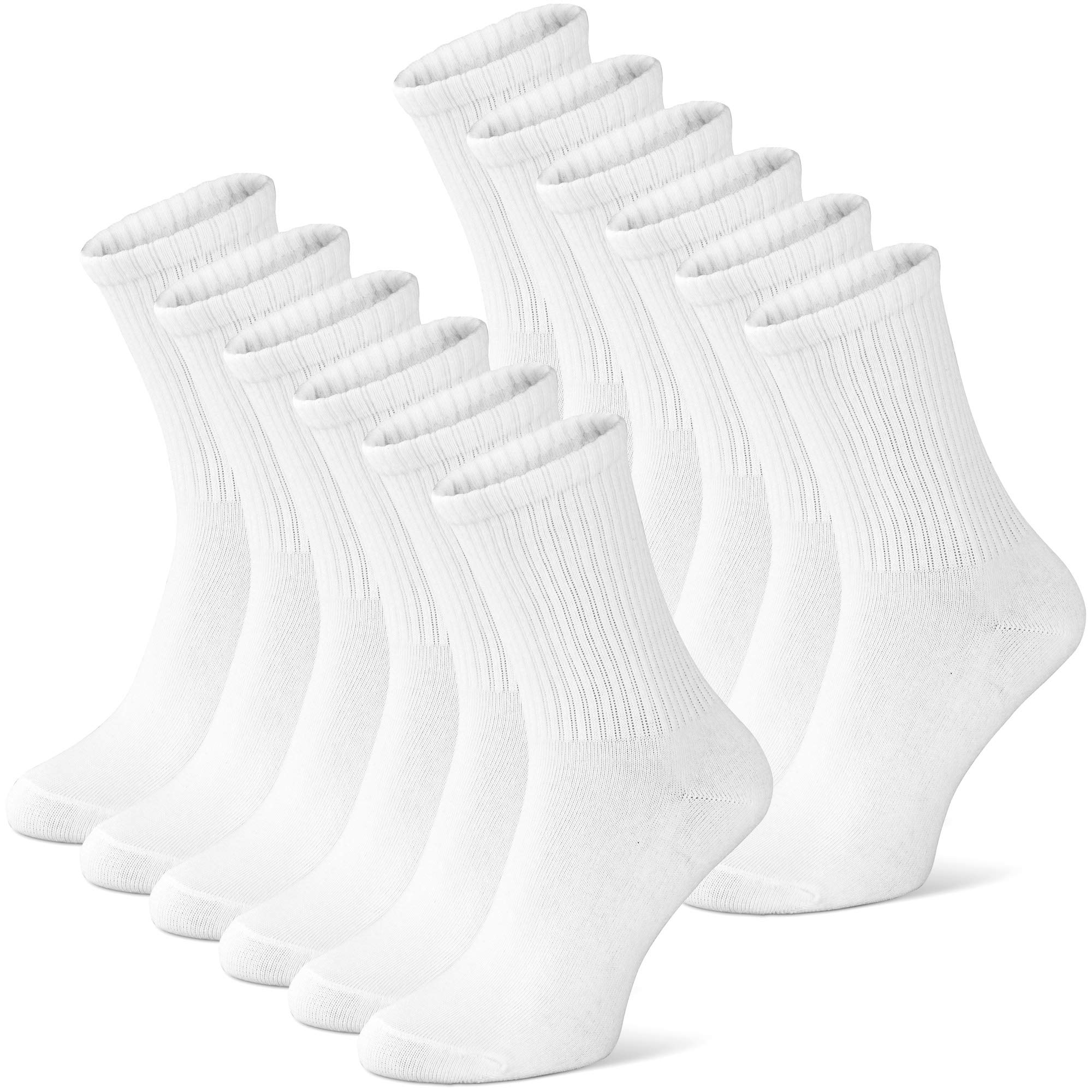 Classics Herren & Damen Hohe Tennissocken (6x Paar) Ideale Sportsocken & Arbeitssocken, Performance Laufsocken 6P, Beste Qualität gleich Lange Haltbarkeit