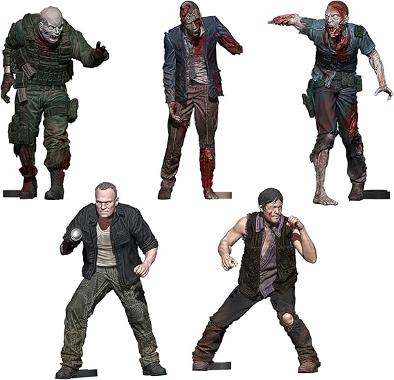 ウォーキングデッド 路上のミショーンとゾンビ ジオラマ 