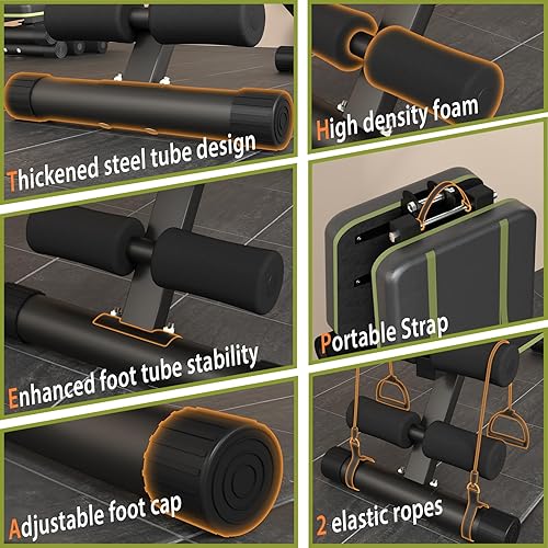 Miniatura 7 de Banco de pesas ajustable para gimnasio en casa, banco de entrenamiento plegable de 700 libras con 9 respaldos, prensa de banco multiusos para