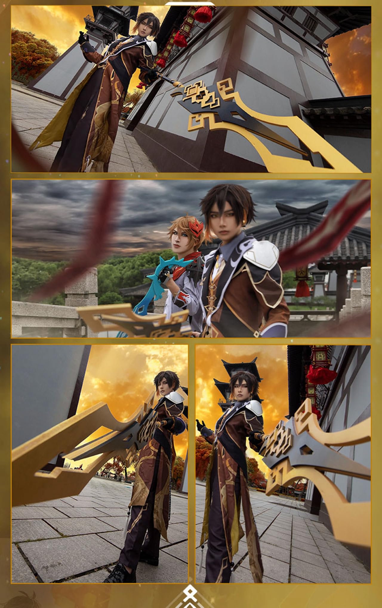 【即日発送可能】 原神 鍾離 コスプレ 武器 道具 破天の槍 原神 鍾離 破天の槍 コスプレ道具 ｜cosonsenコスプレ通販