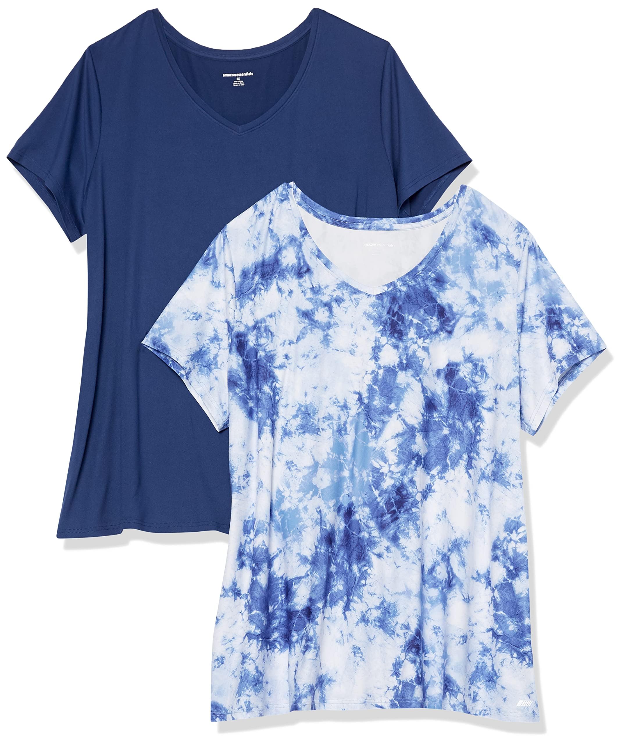 Amazon Essentials Mujer Camiseta Elástica de Secado Rápido, Manga Corta y Cuello en V (Hay Tallas Grandes) — view 17