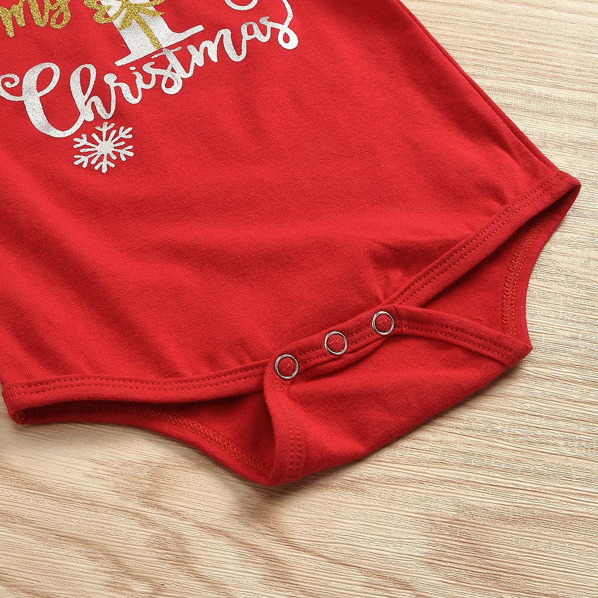 Verve Jelly Neugeborenes Baby Mädchen Weihnachtsoutfits My 1st Christmas Strampler + Tutu Rock + Stirnband 3Pcs Herbst Winter Outfits Xmas