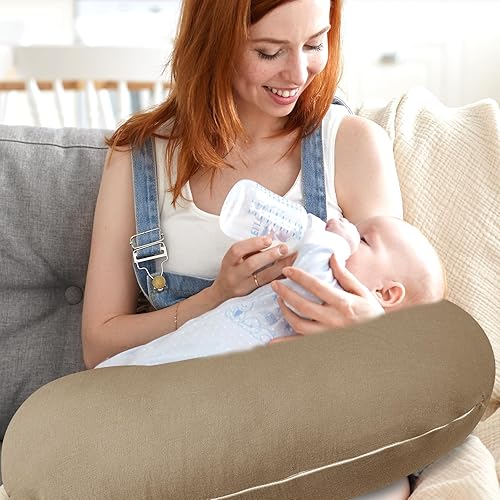 Miniatura 4 de Hooyax Juego de 2 fundas de almohada de muselina de lactancia, suaves y transpirables, fundas de lactancia para almohadas de lactancia, adorable