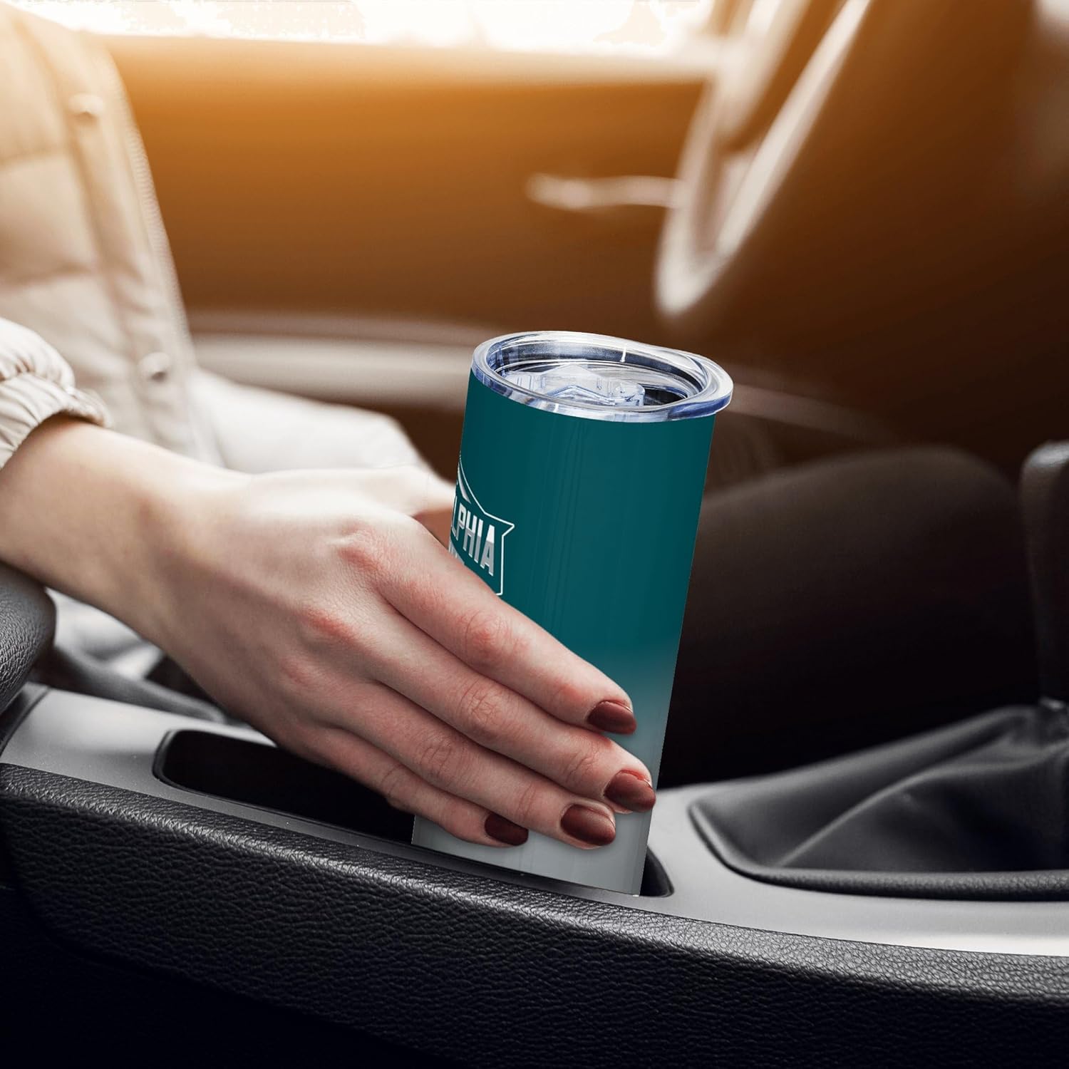 Philadelphia EST 1933 Tumblers 20oz Straight Skinny Car Cups Sports Travel Coffee Mug,Stainless Steel,Insulated,Classic Collection Gifts for Men Women Fans. - Image 6