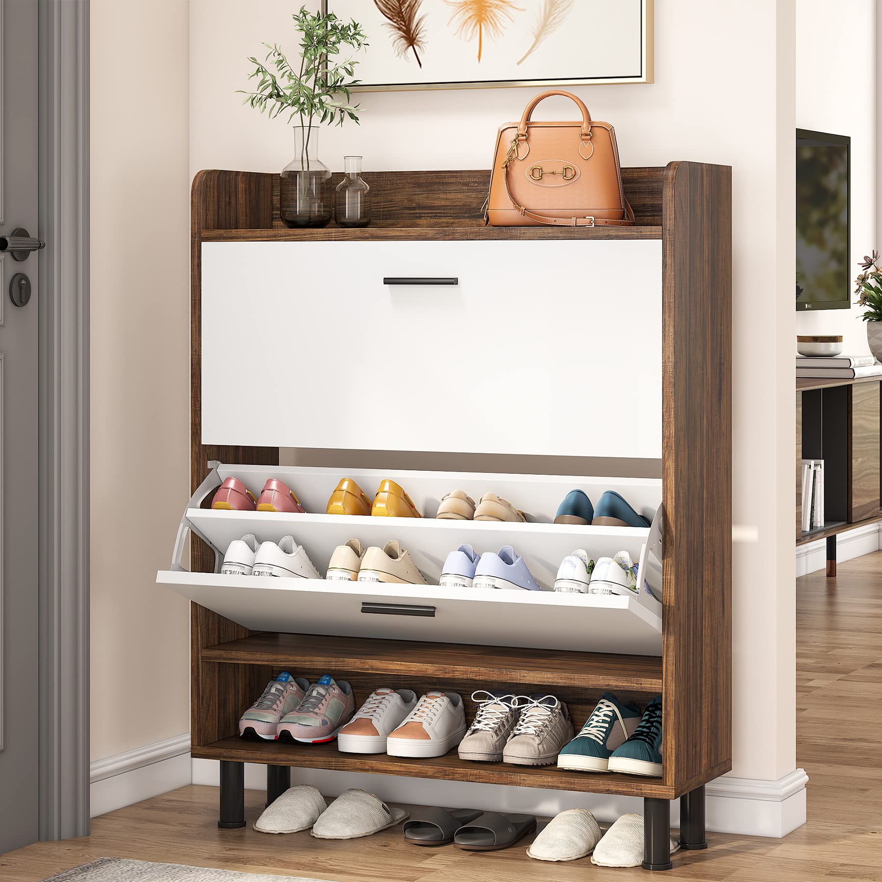 Buy Tribesigns Shoe 2Tier Shoe Storage with Flip