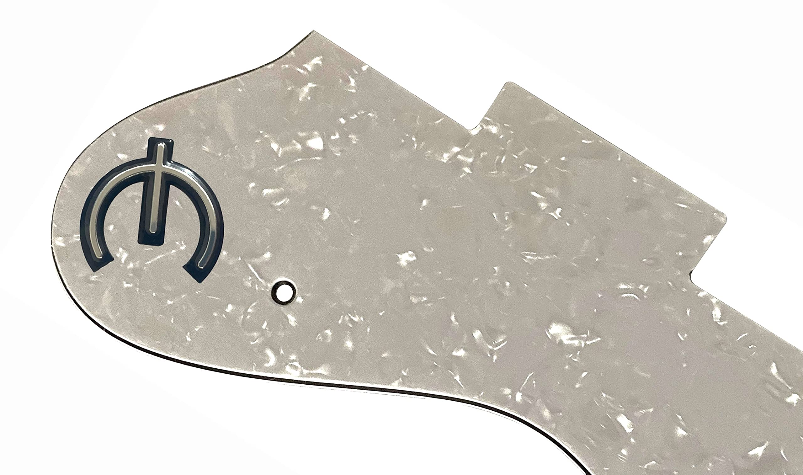 For Epiphone Dot & E Logo Style Guitar Pickguard Scratch Plate (4 Ply White Pearl)