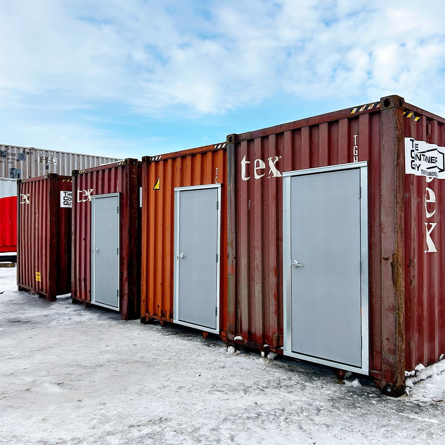 Container Modification World® - Man Door Frame for Shipping Containers and Sea Cans (Door Slab Not Included) (32" x 80")