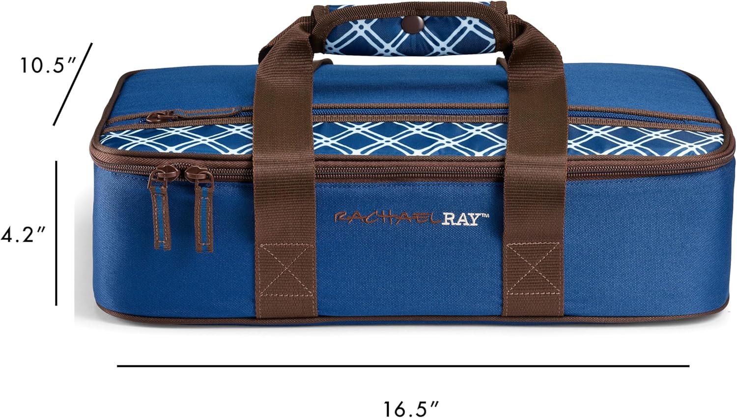 Rachael Ray Lasagna Lugger, Thermal Insulated Casserole Carrier for Hot or Cold Food, Lugger Tote for Potluck, Parties, Picnic, and Cookouts, Fits 9" x 13" Baking Dish - Image 3