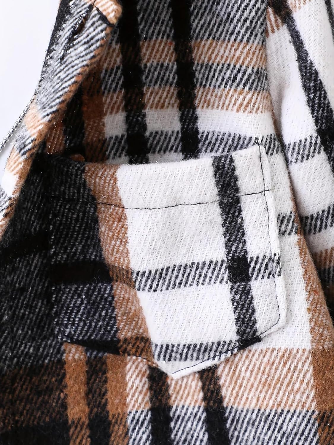 Boys 2 Pieces Sweatsuit Flannel Plaid Shirt Tops Hoodies Cargo Sweat Pants Clothing Set 3-14Y - Image 5