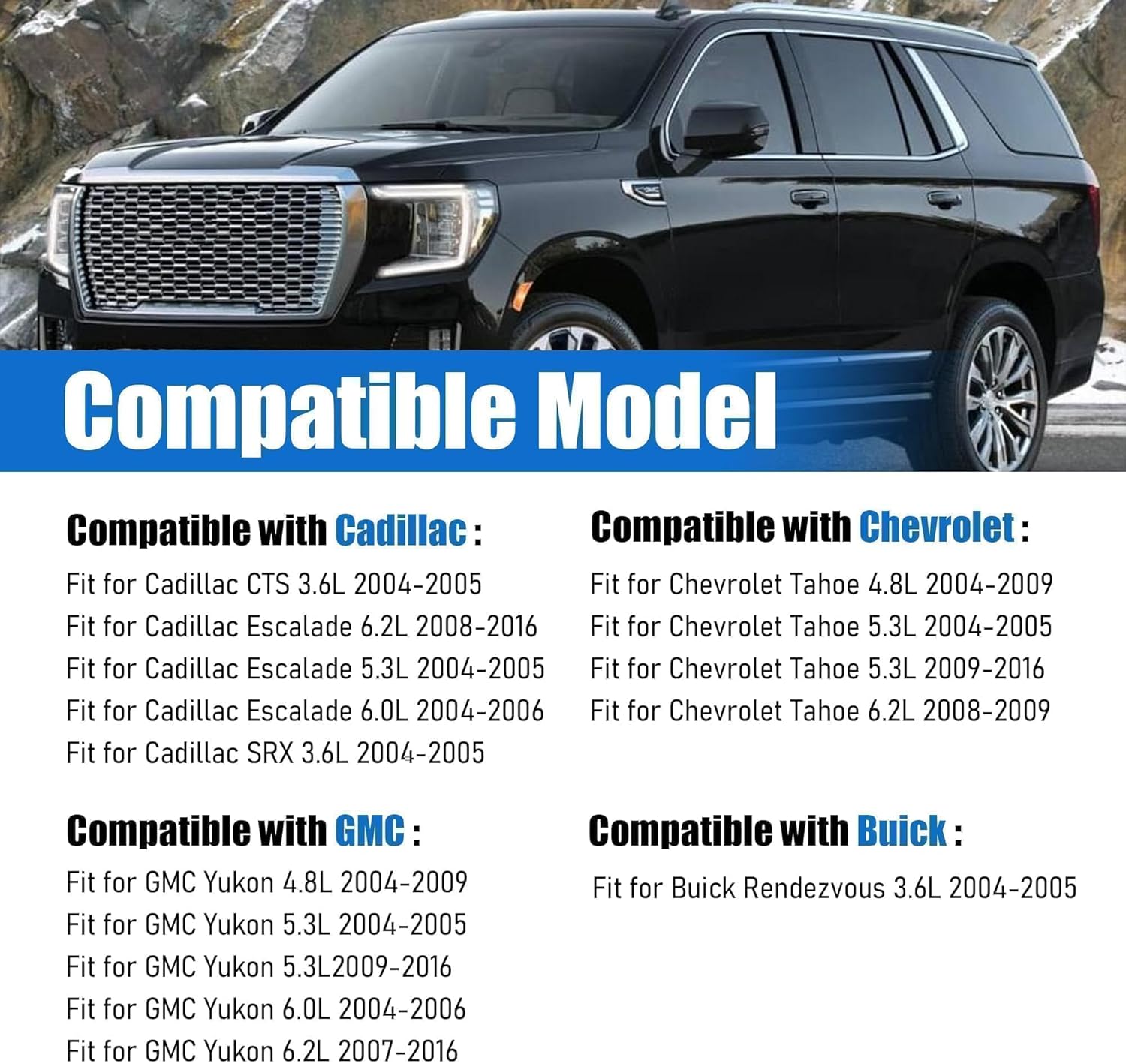 Evaporative Charcoal Canister Compatible with Escalade Tahoe Yukon 4.8L 5.3L 6.0L 6.2L 2004-2016 Replace #12573648 12573648 15109431 911149