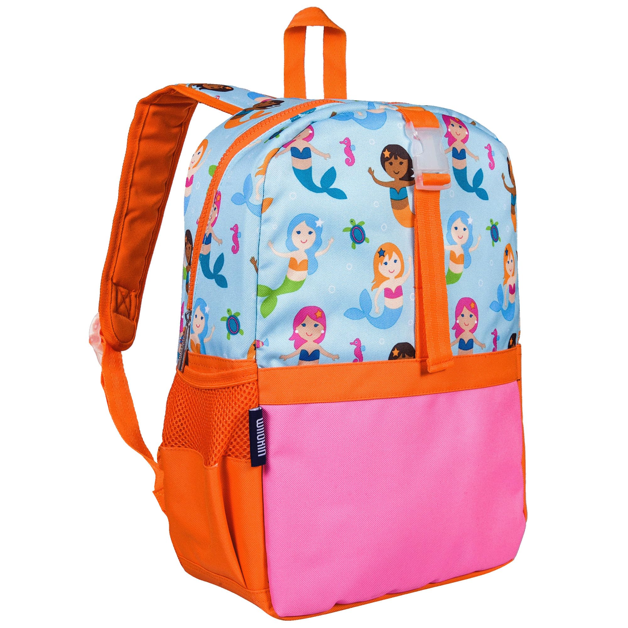 Wildkin Pack-it-All Kids Backpack – Durable, Spacious, Adjustable for School & Travel - Mermaids