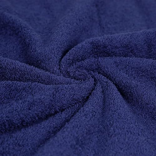 Miniatura 5 de Tienda Basics Juego de 6 toallas de baño manos y toallas resistentes a la decoloración color azul marino