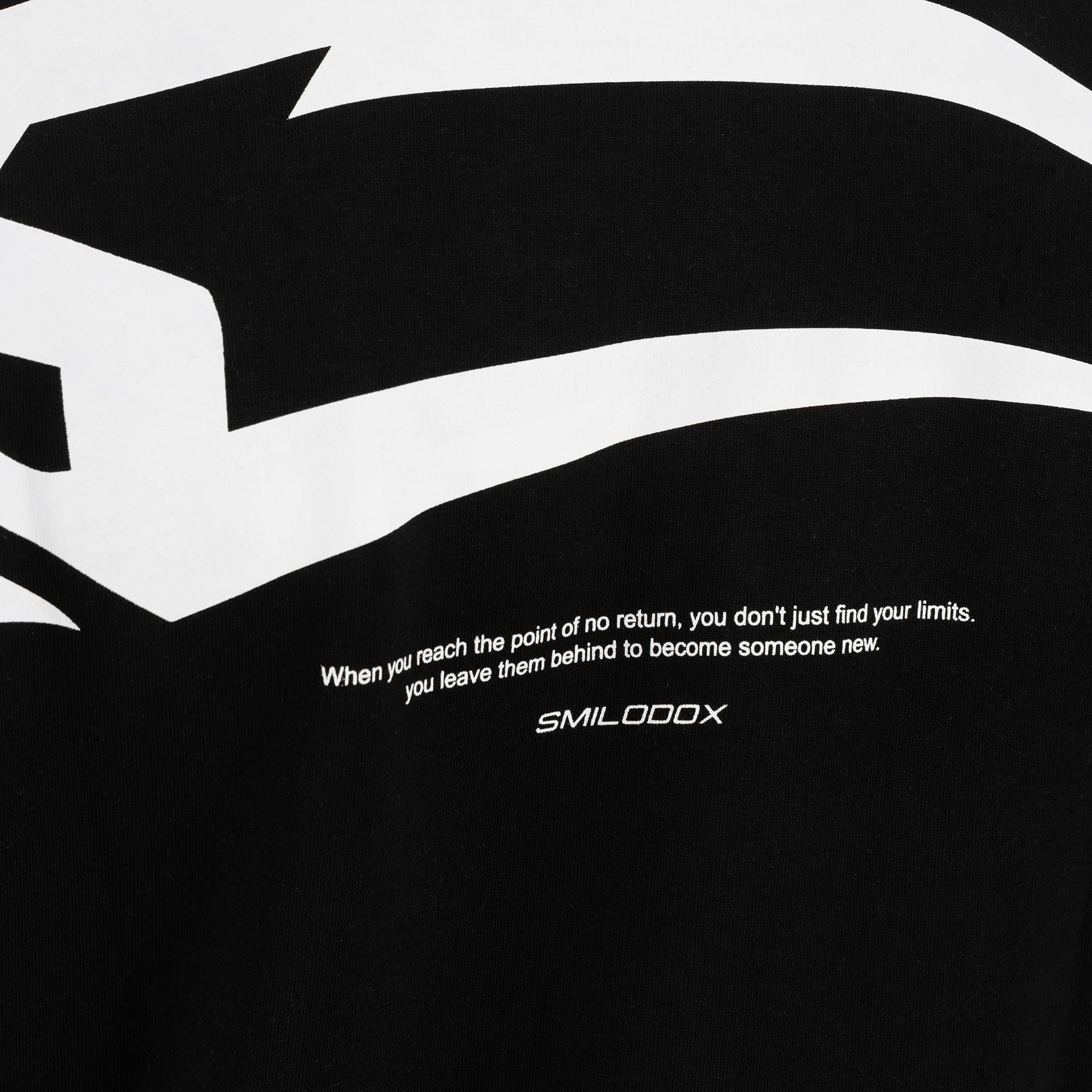 SMILODOX Sweatshirt Unisex Tane Oversize Fit Rundhals Pullover mit großem Rückenprint & Brustlogo, lockerer Streetwear Sweater aus weichem Material, Oversized Pullover für Herren Damen