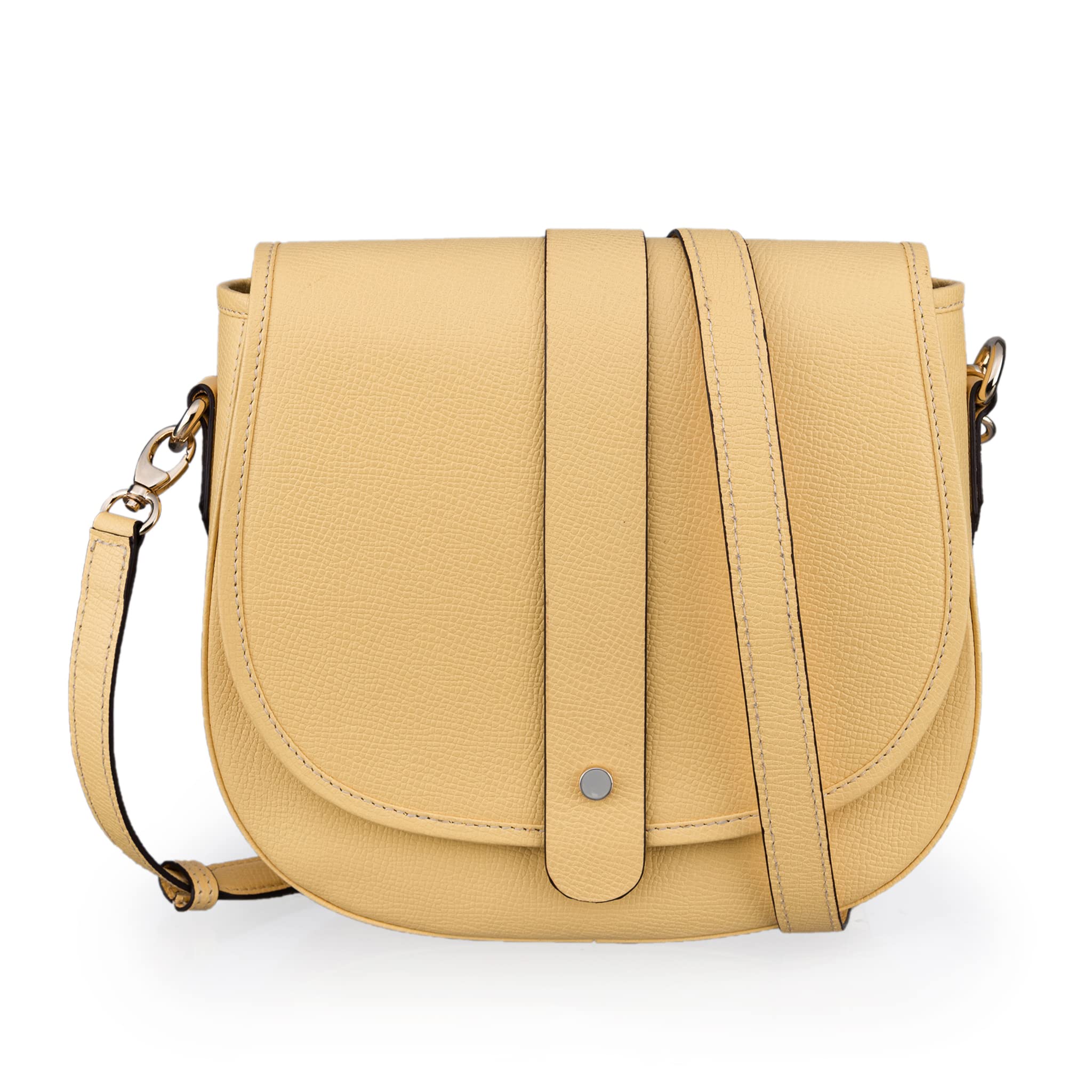 mai soli Madonna Genuine Leather Crossbody Sling Bag for Girls and Women with Flap Closure & Detachable Straps-picture-17