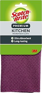 Scotch-Brite Premium Kitchen Cloth, Colors May Vary, 3 Cloths