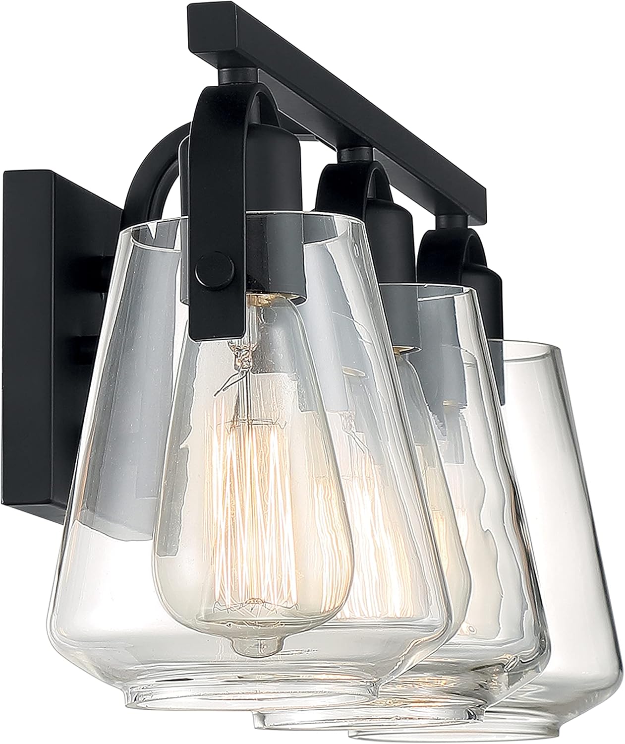 NUVO 60/7103 Skybridge 3-Light Vanity Light, Matte Black