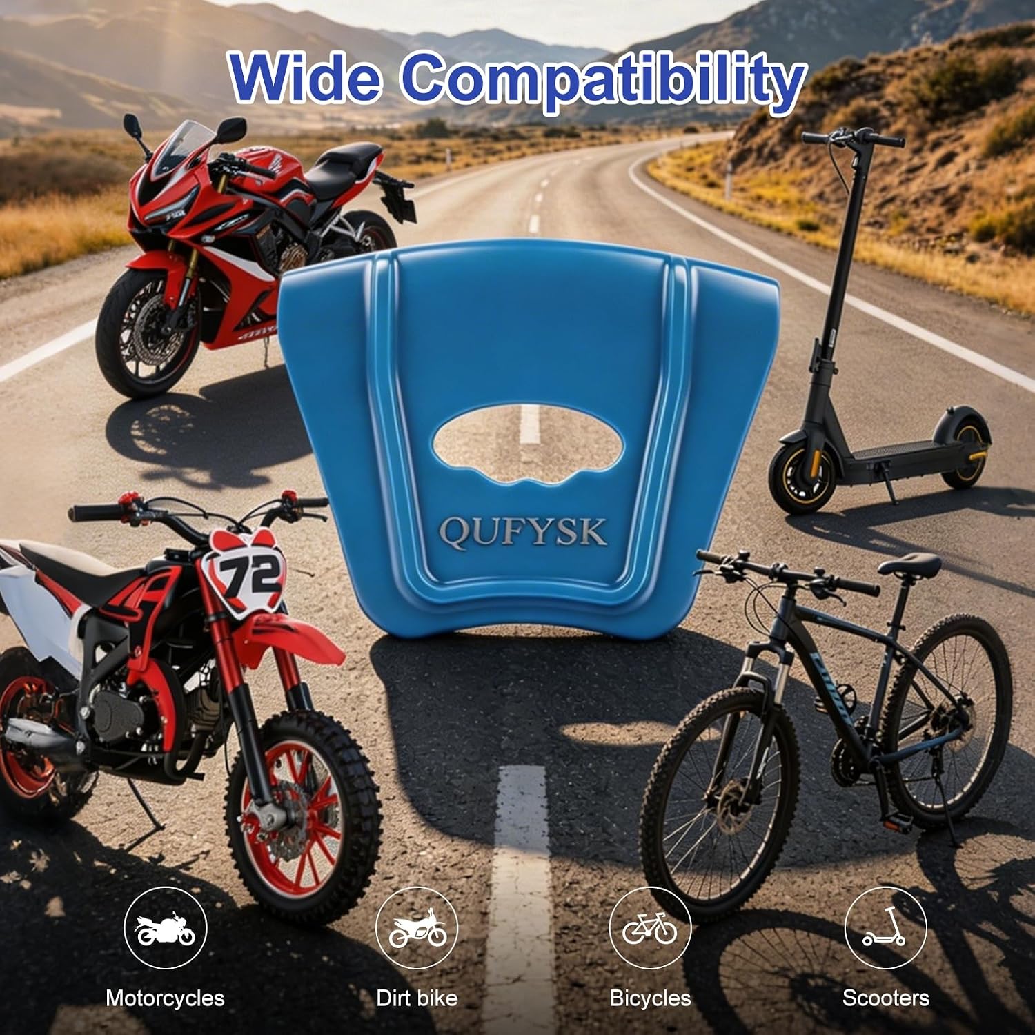 2 Piece Rim Protectors for Tire Changing, Off-Road Wheel Rim Guard Kit, Non Slip, Durable Wheel Rim Protector Tool, Tire Installation Assistance Tool for Motorcycle, Bicycle, Dirt Bike, Blue