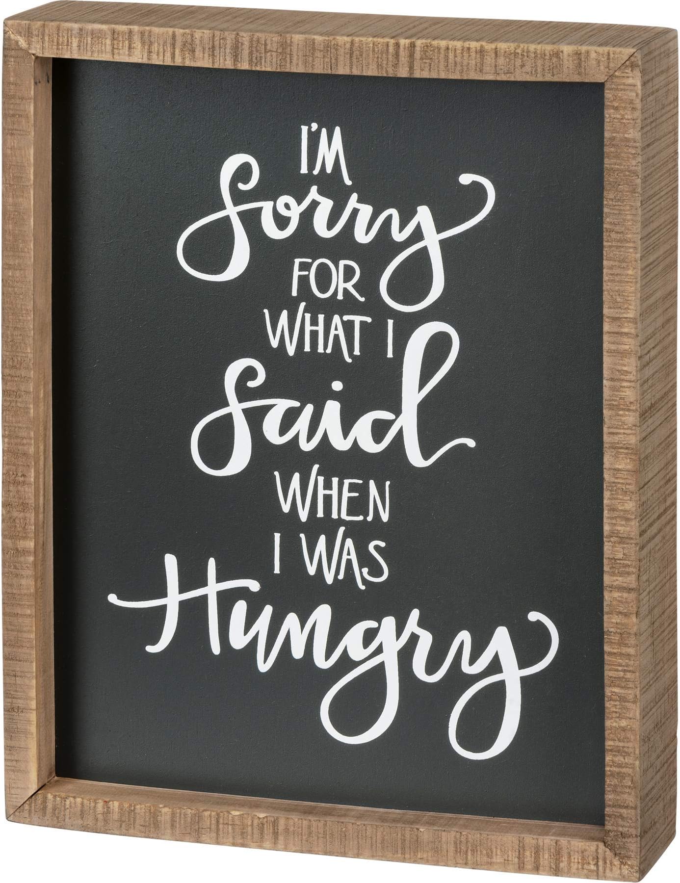 Aazon.co: Priitives by Kathy Inset Tile Hoe Décor Sign, 6 x 4
