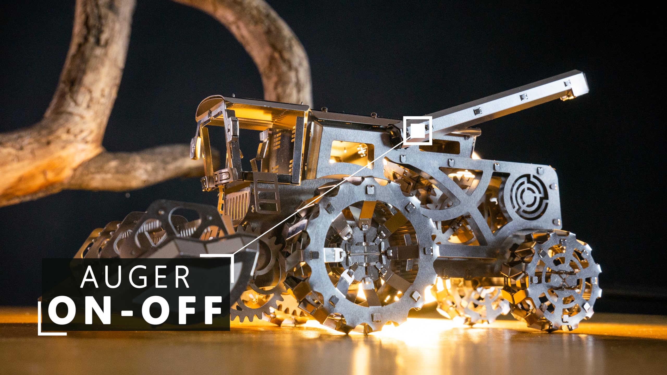 METAL-TIME VORACIOUS MosSONER 3D puzzle budowlane rękodzieło dla dorosłych, figurka kolekcjonerska, majsterkowanie z przybornikiem, 163 elementy.