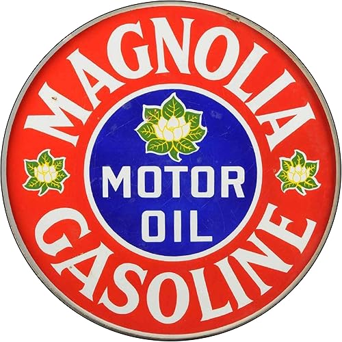 Miniatura 164 de Brotherhood Letrero de gas vintage de reproducción de letreros de metal vintage, letrero redondo de metal para garaje y hogar, 8 pulgadas de Nourse