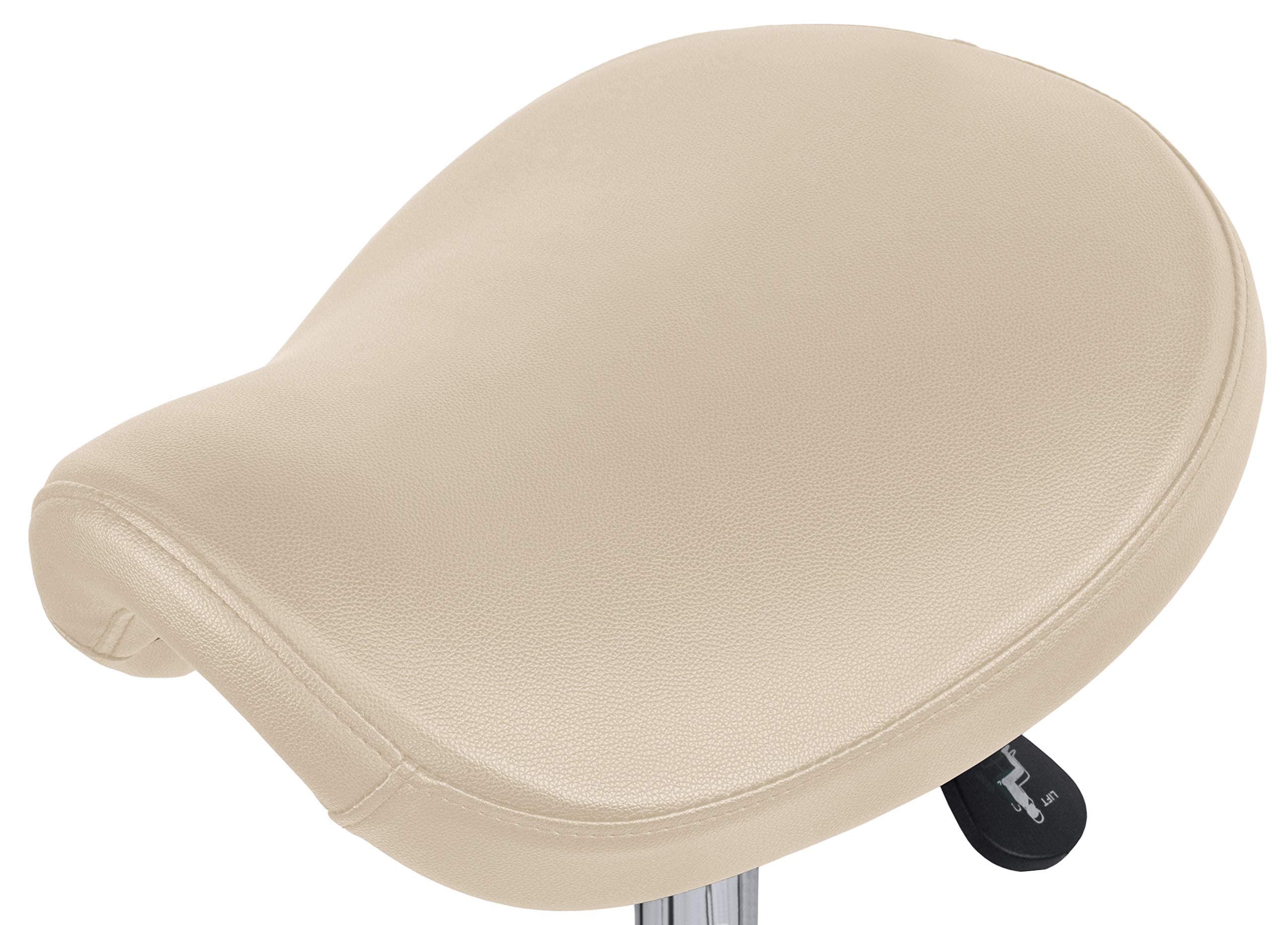 Amazon.com: 2xhome Ergonomic Saddle Stool | Backless Rolling