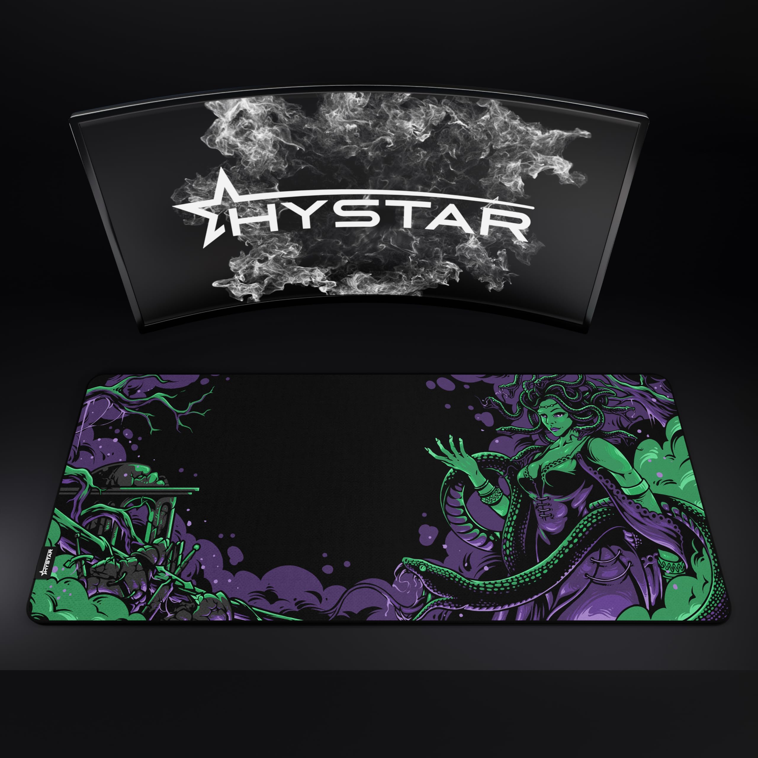Hystar Extended Gaming Mouse Pad ^^ XXXL 45" X 20" ^^ 5mm Thick, Waterproof Surface, Smooth Polyester Fabric, And Natural Rubber Base ^^ Kawaii Wave - View #8