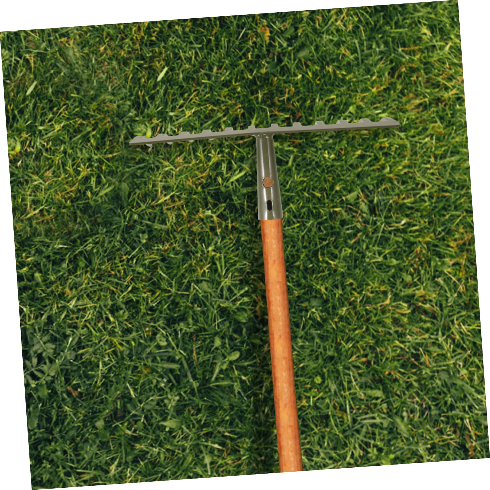 NUOBESTY 3 Teiliger Gartenrechen Zum Jäten Lösen Rostfreie Zinken Rechen Werkzeugkopf Gartenarbeit Im Freien Klein Laub Strauchrechen Rasenrechen Grasrechen Lagerrechen