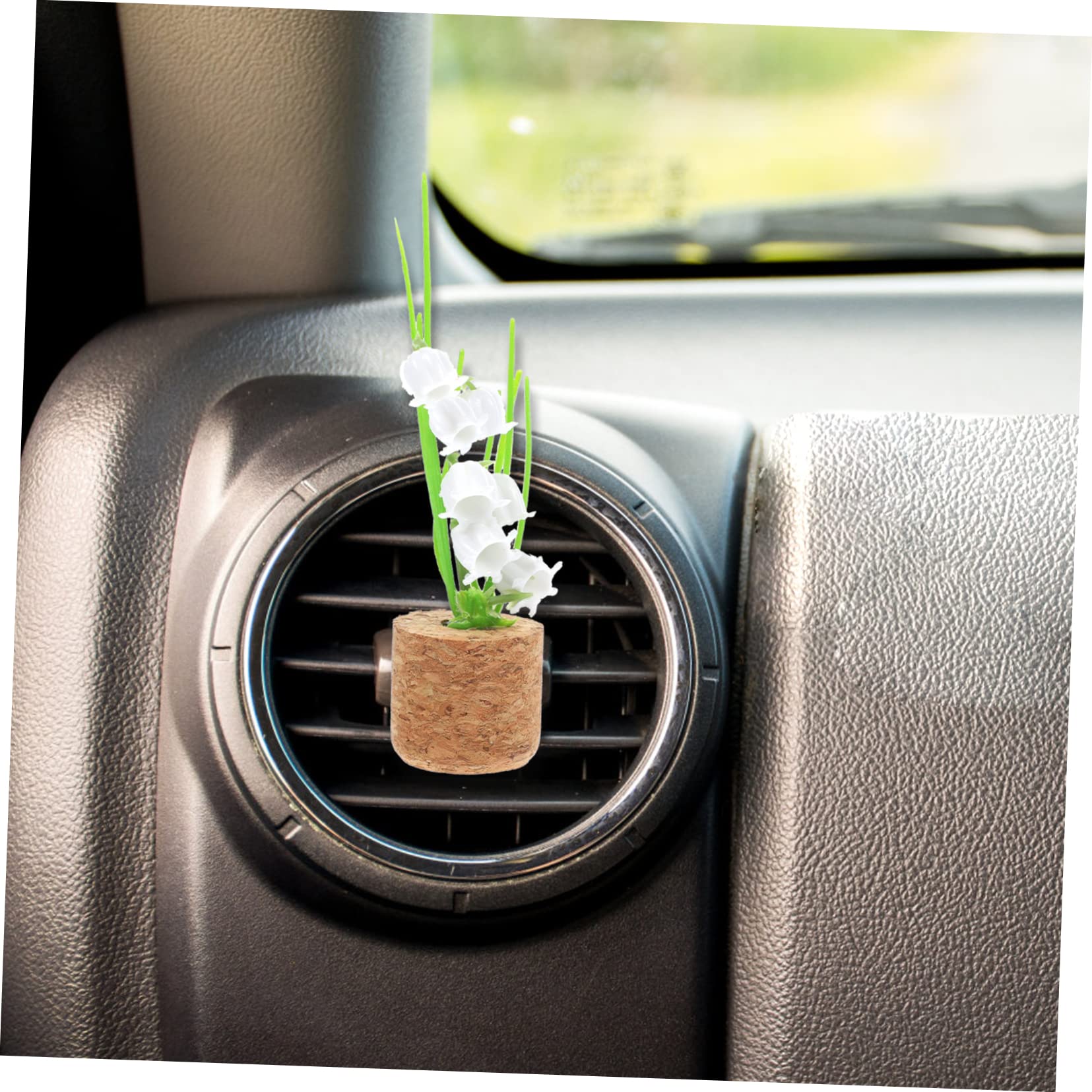 SOLUSTRE 5pezzi Clip Per Diffusore Di Aromi Per Auto Decorazione Ventilazione Creativa Con Piante Grasse Facile Da Installare Per Casa e Ufficio Materiale Resistente e Duraturo Design