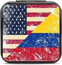 American and Columbia Retro Flag Game Card Case for Switch Customized Pattern Switch Lite Portable Storage Box with 24 Game Card Slots