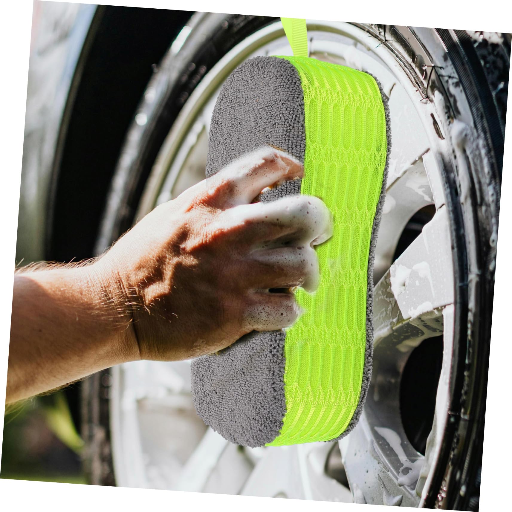 5 Piezas Esponja De Lavado De Autos Estropajo para Detalles del Coche Esponja De Limpieza Automática Herramienta De Limpieza del Hogar Limpiador De Esponja De Coche Chenille