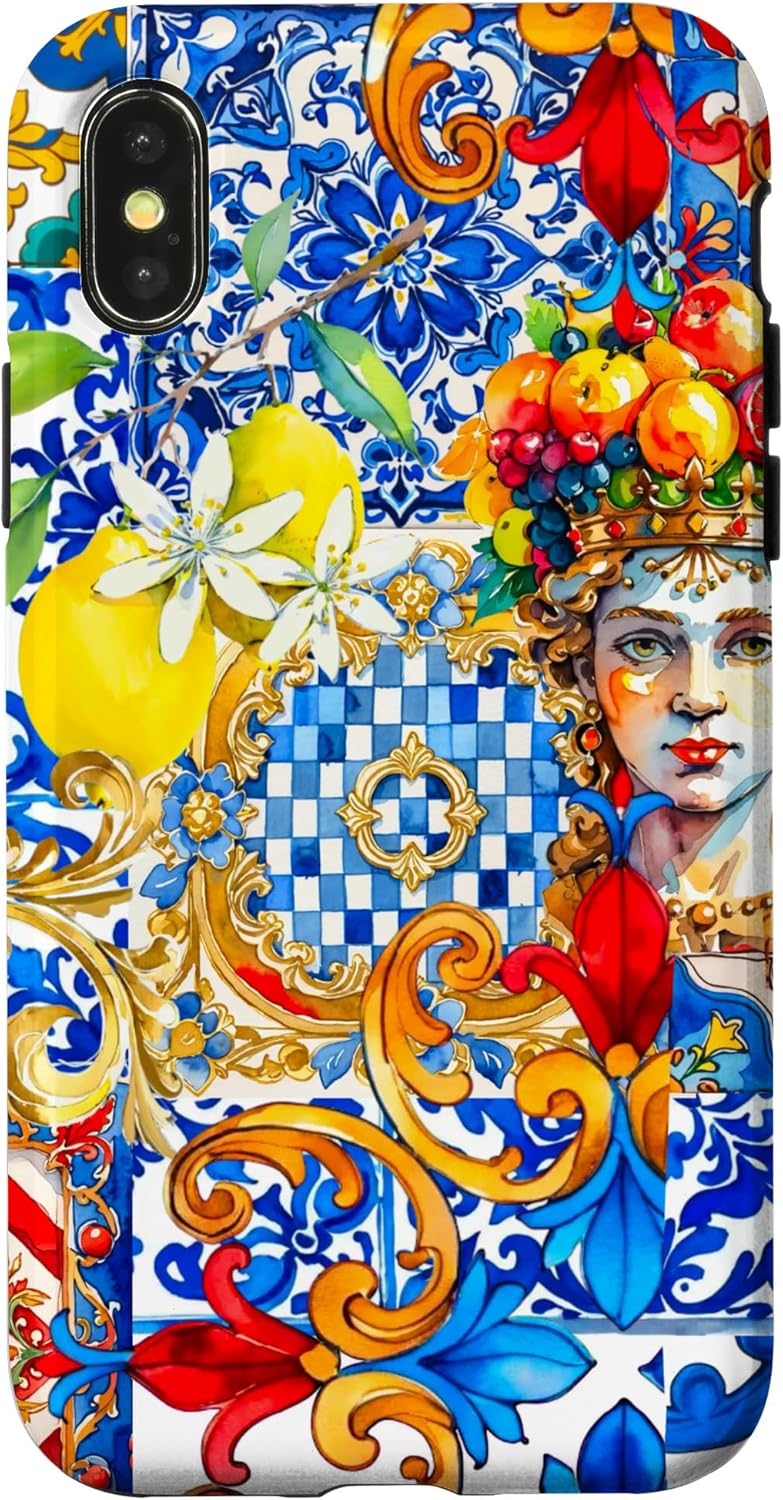 Summer,lemon,Sicily,Sicilian,Moor’s head art Case for iPhone 16