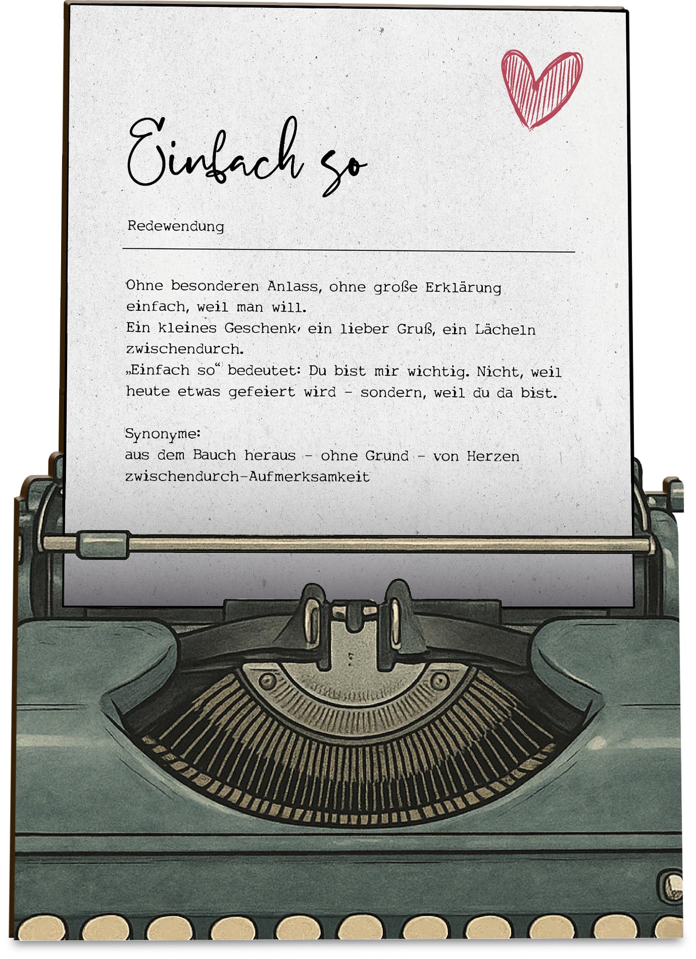 Einfach So Geschenk Definition Einfach So Holzkarte - Hochzeitkarte - Lustige Karte: Einfach So