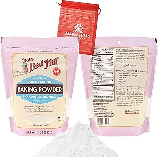Bob's Red Mill Gluten-Free Double Acting Baking Powder With NO Added Aluminum - 14 oz Resealable Bag - Pancakes, Waffles, ...