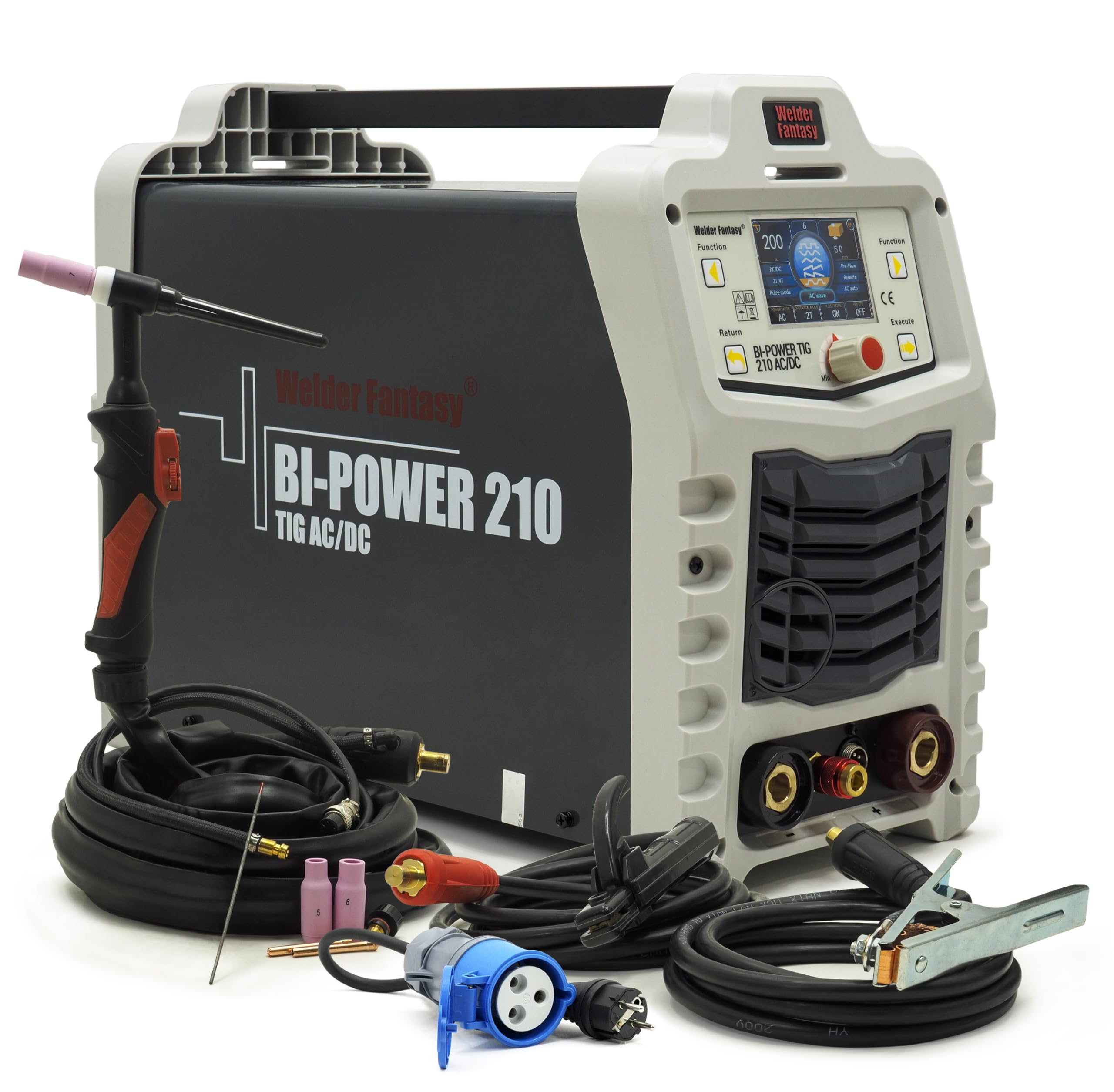 Bi-Power 210 AC/DC TIG WIG AC/DC PULS 200A Inverter Aluminum Welding Machine
