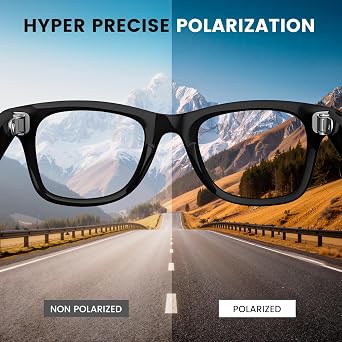Replacement Polarized Lenses Compatible with Ray-Ban Meta Wayfarer