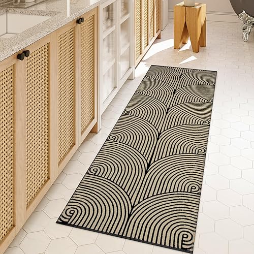 Miniatura 96 de Tiffasea Tapetes para puerta de interior, alfombra de área pequeña lavable beige de 2 x 3 pies, tapete reversible para puerta delantera, alfombra