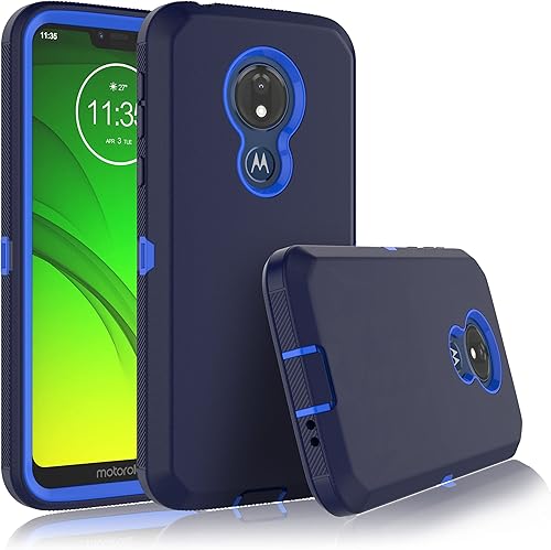 Miniatura 6 de Funda para Moto G7 Power, Motorola G7 SupraMoto G7 Optimo Maxx XT1955DL, protección contra caídas agarre de cuerpo completo a prueba de golpes,